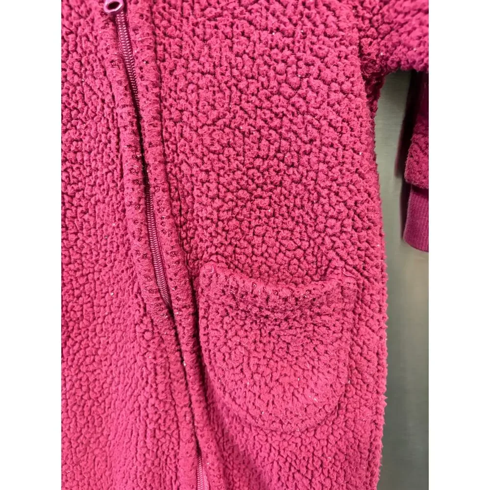 *LAST CHANCE SALE ITEM*  Dark Pink Winter Jumpsuit - Jessica Simpson - 6-9mo